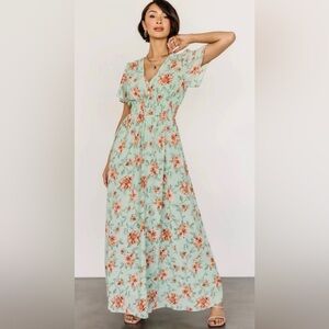 Baltic Born Birdie Maxi Dress Sage Multi Floral XS